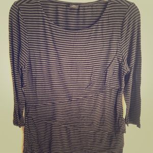 3/4 sleeve tiered top